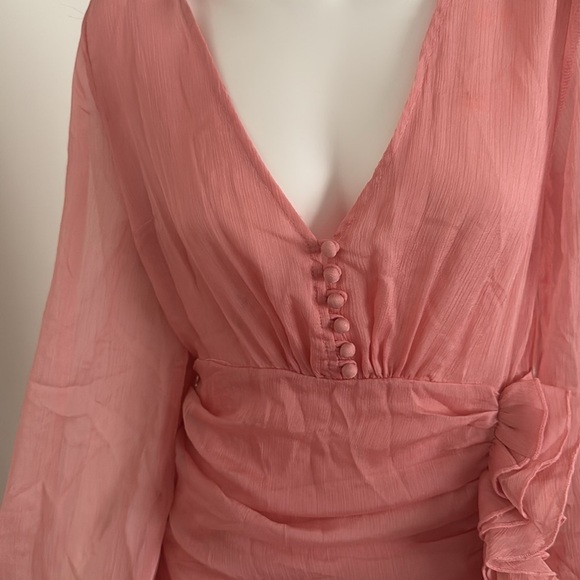 L'ATISTE Pink Asymmetrical  Dress Size S - Picture 2 of 10